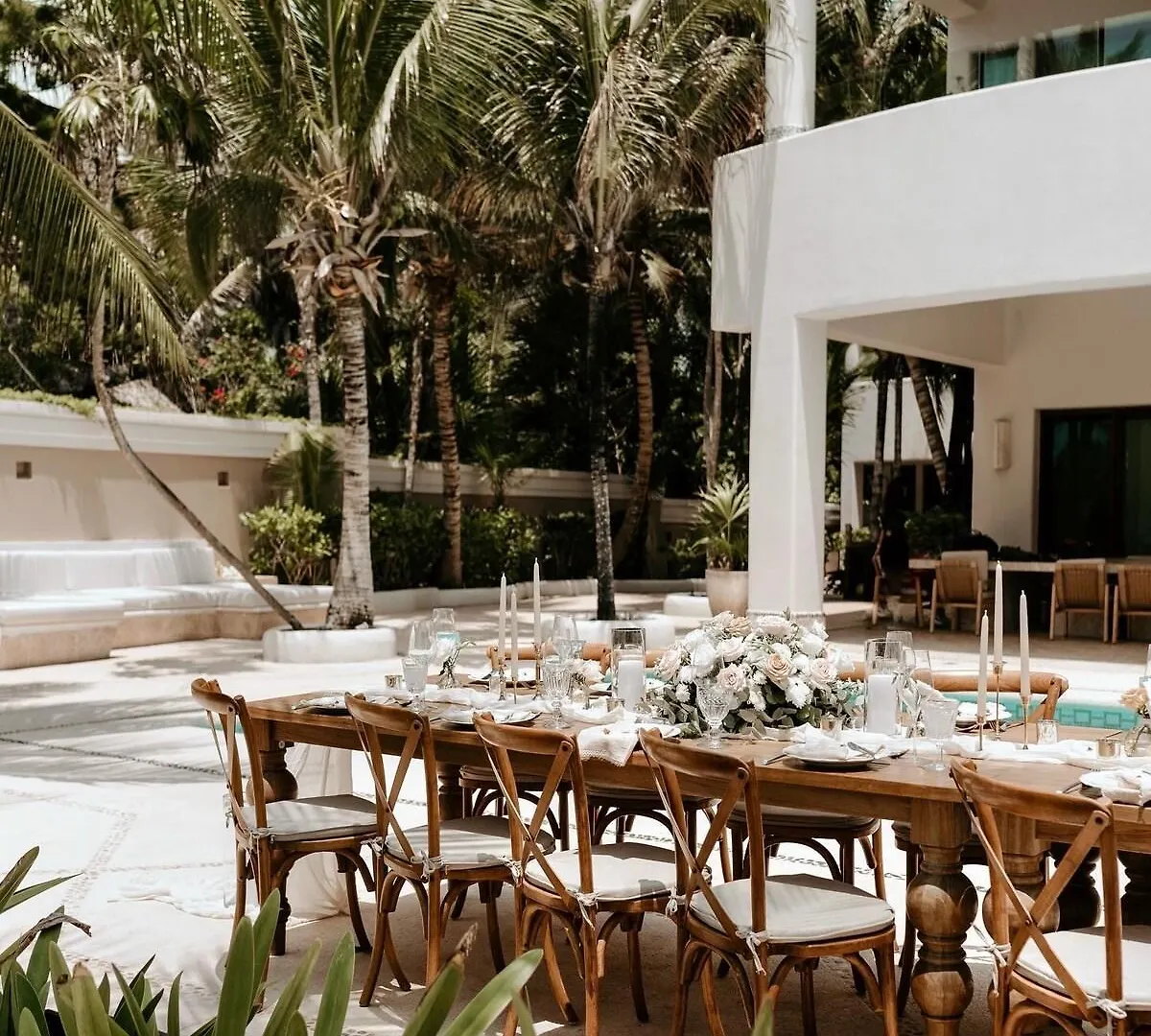 Beachfront Staff N Cook, Luxury 8 Bed Villa In Tulum Balcheil México