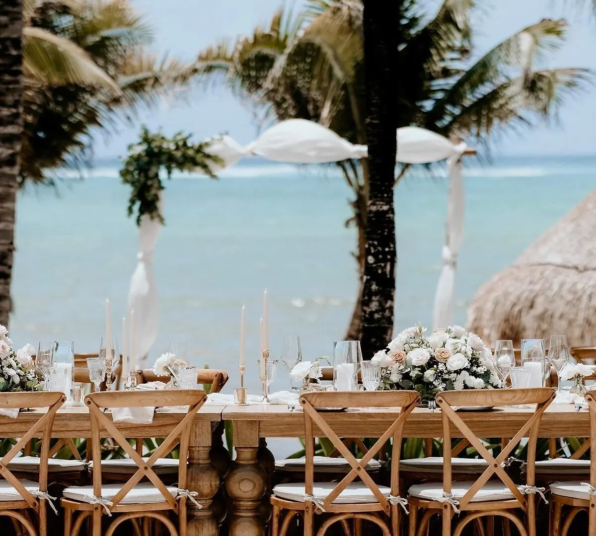 Beachfront Staff N Cook, Luxury 8 Bed Villa In Tulum Balcheil